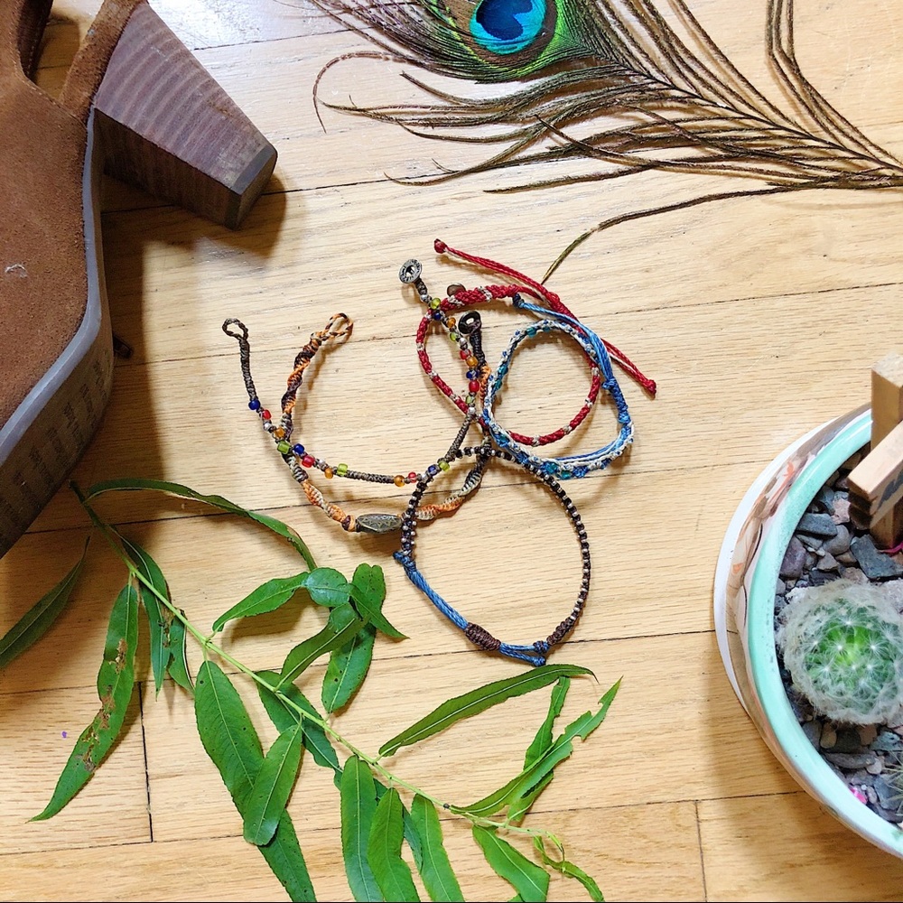 Set of Colorful Boho Bracelets